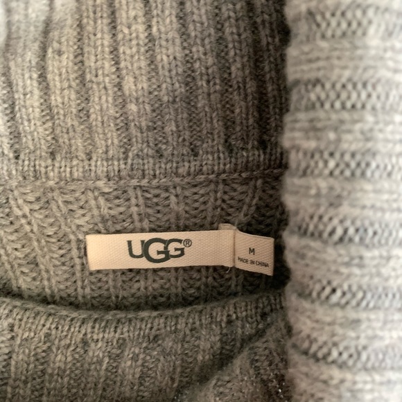 UGG Raelynn sweater turtleneck pullover grey cozy - Picture 7 of 9